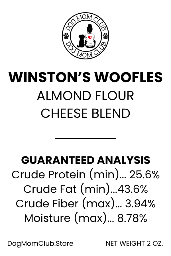 Winston's Woofles nutrition label